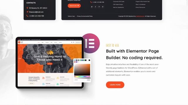 Big Hearts Charity and Donation Website ★ WordPress Themes & Templates ★ смотреть онлайн