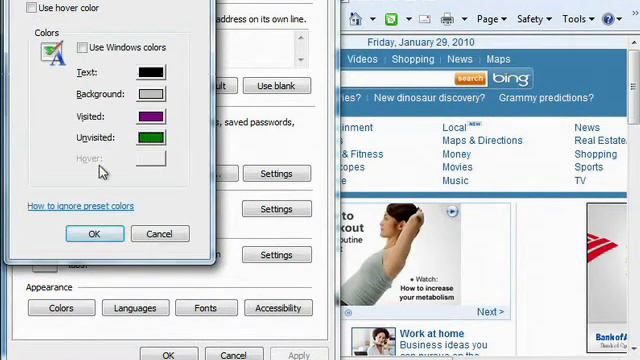 Personalizing Internet Explorer 8: Color Settings смотреть онлайн