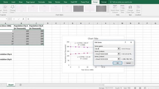 Creating a Single Scatter Plot to Compare Two Data Sets in Excel 2016 смотреть онлайн