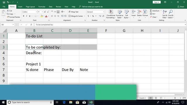 Excel Tutorial 22 - Text Formatting, To-do List смотреть онлайн