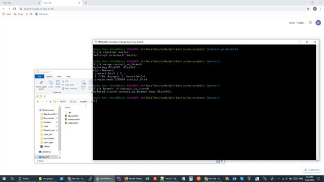 GIT Branching and Merging with Demonstration смотреть онлайн