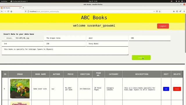 admin page of a online book using php, mysql and css смотреть онлайн