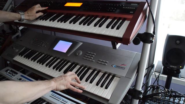Korg Trinity+ song Ambient Dreams 24.4.2018 with Korg Karma смотреть онлайн