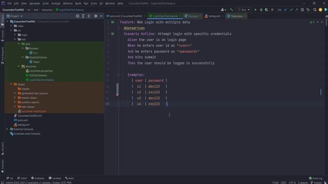 How to run specific rows from Cucumber examples / Scenario Outlines | Cucumber + Java смотреть онлайн