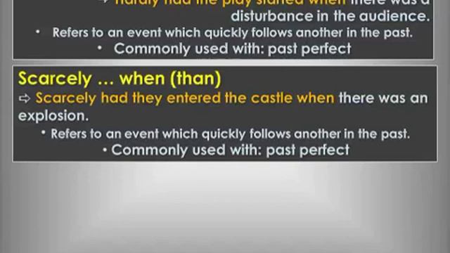 Inversions With Negative Adverbials