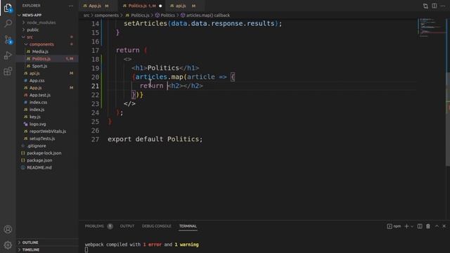 Данные для разделов новостного сайта (api, react router) смотреть онлайн