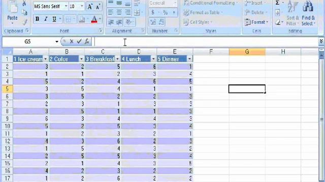 Evaluate Survey Data with Microsoft Office Excel 2007.wmv смотреть онлайн