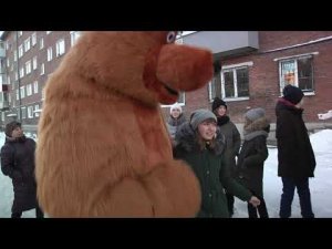 Рыжий мишка поздравляет! С Днём Рождения Алину!