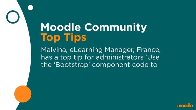 Use the ‘Bootstrap | Moodle Community Top Tips смотреть онлайн