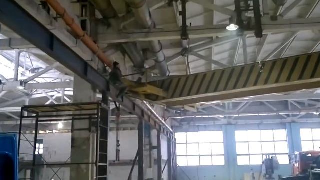 Монтаж мостового двухбалочного крана первая попытка