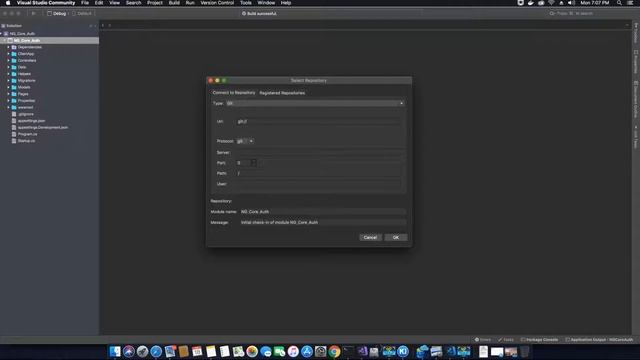 Creating Asp.Net Core & Angular 7 App - Setting up a GitHub Repository on Mac смотреть онлайн