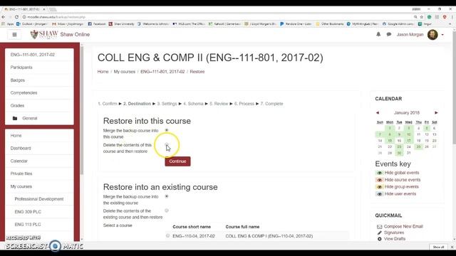 Moodle 3.3 course copy using the back-up feature смотреть онлайн