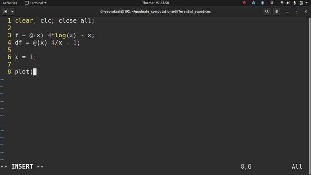 Numerical Methods using GNU Octave: Newton-Rhapson Method смотреть онлайн