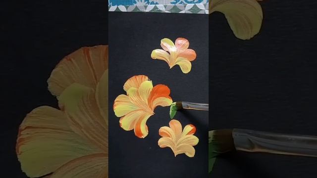 Flower Painting easy??#acrylic #youtubeshorts смотреть онлайн