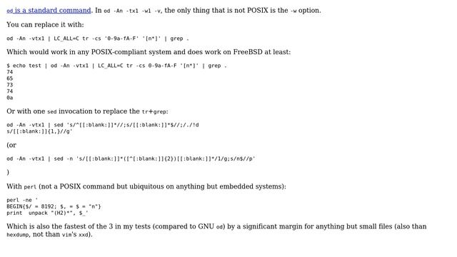 Unix & Linux: Portable one-byte per line hex dump (3 Solutions!!) смотреть онлайн