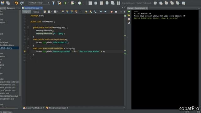 Tutorial Belajar Bahasa Java Buat Pemula - 42 Metode Void (on Going) смотреть онлайн
