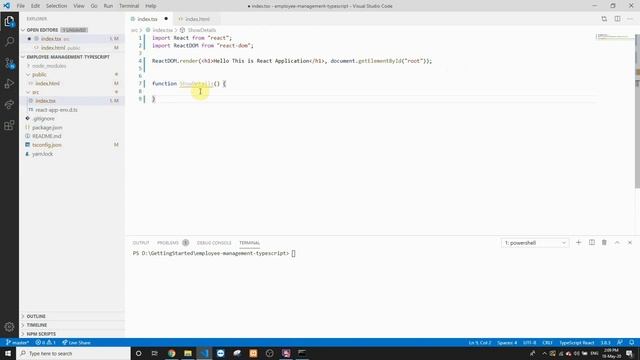 Creating React Application with TypeScript. React TypeScript Implementation смотреть онлайн