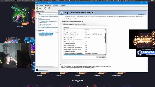 Монеси настройки Nvidia || M0nesy