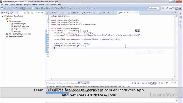 Alert Verification in Selenium - Video In Hindi смотреть онлайн