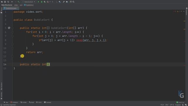 How to Code - Bubble Sort Algorithm, Java Language смотреть онлайн