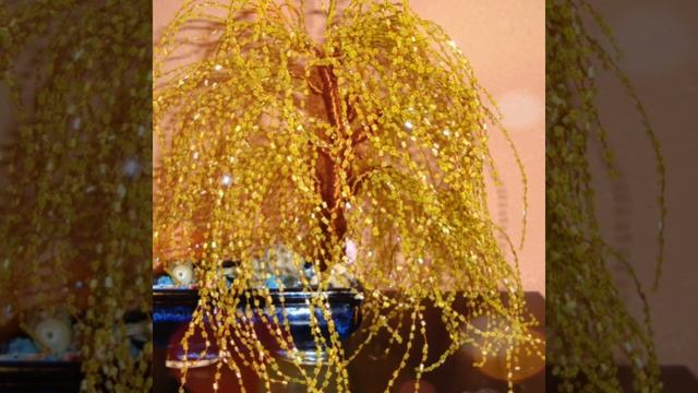 Деревья из бисера, осенние мотивы. Береза, клен. смотреть онлайн