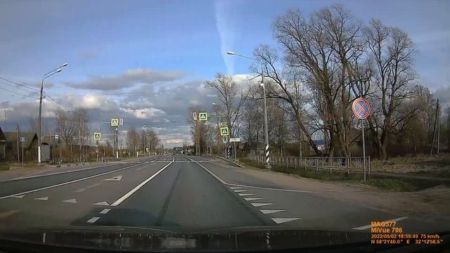 трасса М10 от развязки с М11 "Чудово - Великий Новгород" до Валдая, май 2022 смотреть онлайн