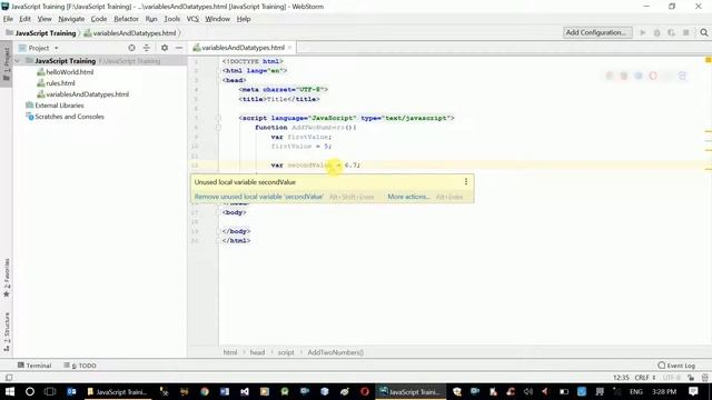 JavaScript Training - How to use Variable And Data Type смотреть онлайн