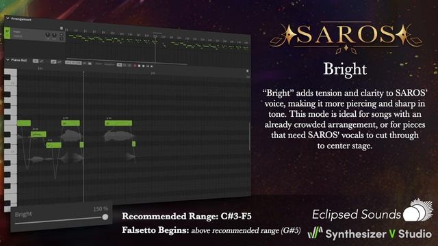 Vocal Mode Preview 1 - Passionate, Power, Bright, Dark, Falsetto - Synthesizer V SAROS смотреть онлайн
