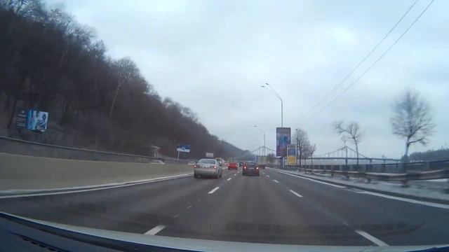 Поездка по Киеву: Осокорки - проспект Победы смотреть онлайн