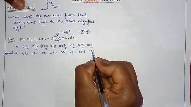 23. Radix Sort in Just 5 Minutes | Explanation with Example | Sorting | Algorithm for GATE, NET, PS смотреть онлайн