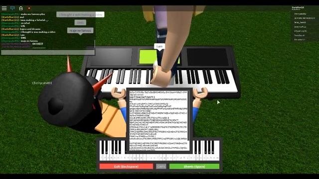 How to Play Hopes and Dreams & Save The World on Piano in Roblox смотреть онлайн