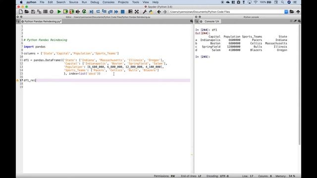 Python Pandas - Change Order of DataFrame Columns & Rows смотреть онлайн