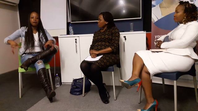 Angela Makholwa speaks at the Rosa Parks Memorial Library, Soweto, South Africa. смотреть онлайн