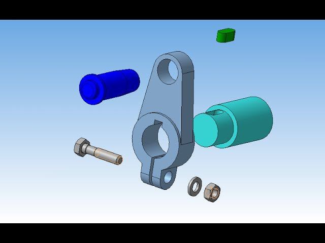 Видеоурок Компас.13 Как разнести сборку. Сечение сборки смотреть онлайн