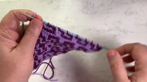 Мозаичный узор, вязание спицами. Mosaic knitting.