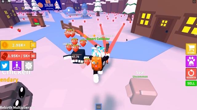 НОВЫЙ СИМУЛЯТОР МАГНИТА! ЗА 10 МИНУТ ПРОШЕЛ ВСЮ ИГРУ! ROBLOX Fruit Collecting Simulator смотреть онлайн