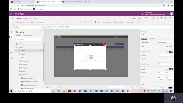 PowerApps - Modal Dialog Form Tutorial смотреть онлайн