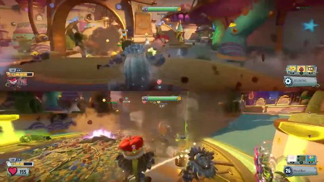Игра 2 players Plants vs zombies garden warfare 2 PS4 Pro. No mic. HD. смотреть онлайн