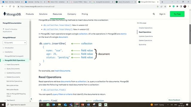 MongoDB - CRUD Operations - Insert or Create Operations смотреть онлайн
