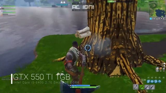 Fortnite on GTX 550 Ti, i5-6400, 8GB RAM смотреть онлайн