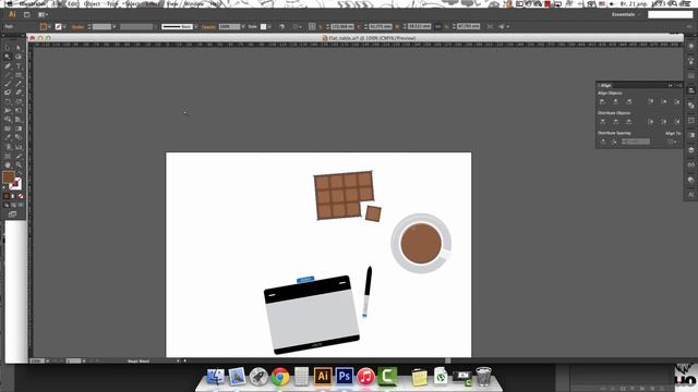 Drawing Adobe Illustrator. Flat Design смотреть онлайн