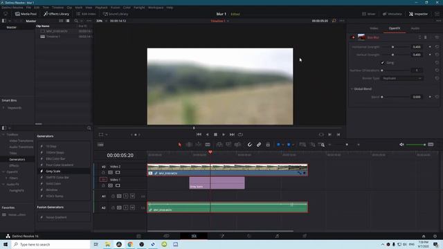 Box blur в davinci resolve смотреть онлайн