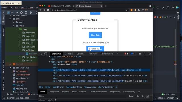 How to check broken links on your webpage using Selenium смотреть онлайн
