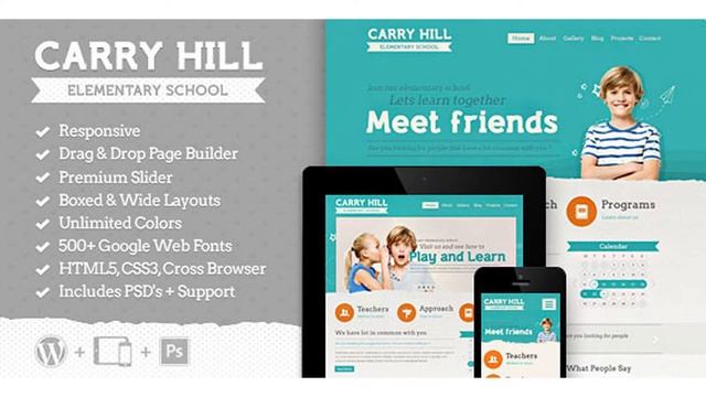 Carry Hill School - Responsive Wordpress Theme | Themeforest Website Templates and Themes смотреть онлайн
