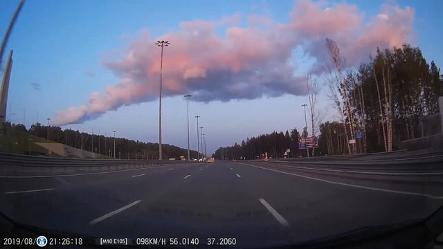 Трасса М10 Е105 Санкт-Петербург - Москва. Часть 5: Клин - Москва. Лето 2019. смотреть онлайн