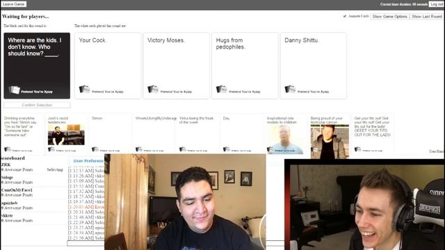 Reaction to MiniMinter7 Cards Against Humanity смотреть онлайн