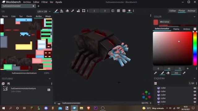 Arachnid Monstrosity | Blockbench timelapse смотреть онлайн