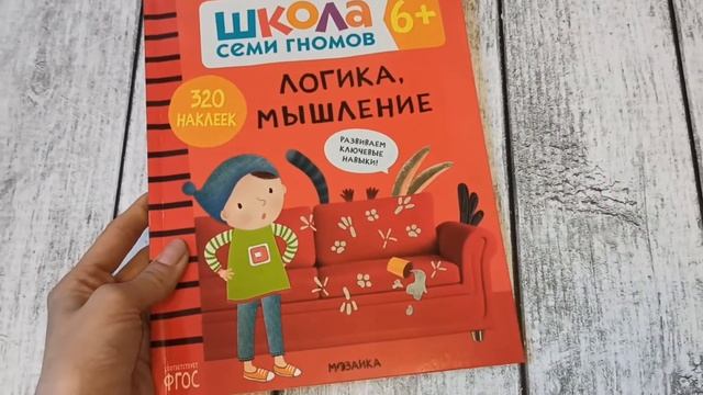 ШКОЛА СЕМИ ГНОМОВ 6+ | АКТИВИТИ С НАКЛЕЙКАМИ 6-7 | Обзор-листалочка смотреть онлайн