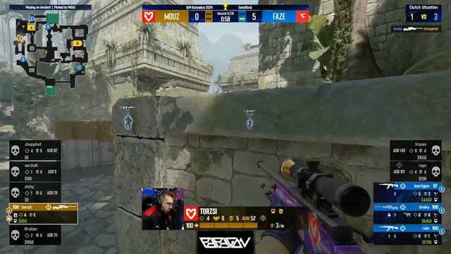 ИГРА ЗА ФИНАЛ!! - FaZe Clan vs MOUZ | IEM Katowice 2024 смотреть онлайн