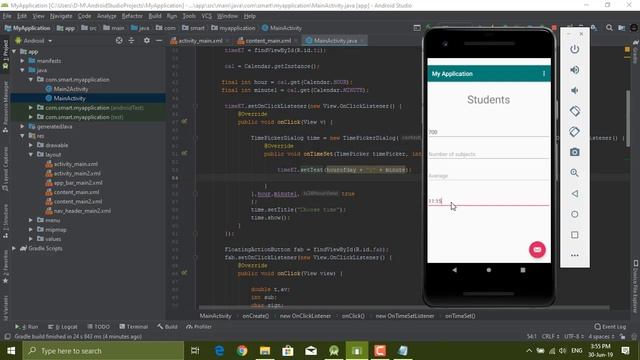 Android Studio 5 - DateTime & Loop смотреть онлайн